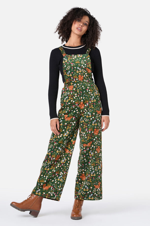 Princess Highway - Squirrel Away Cord Overall - green