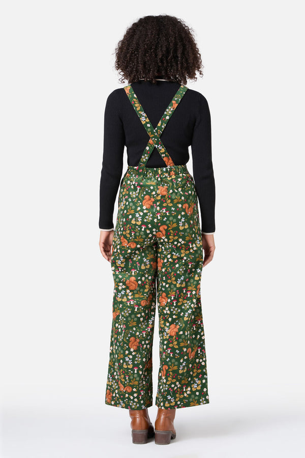 Princess Highway - Squirrel Away Cord Overall - green