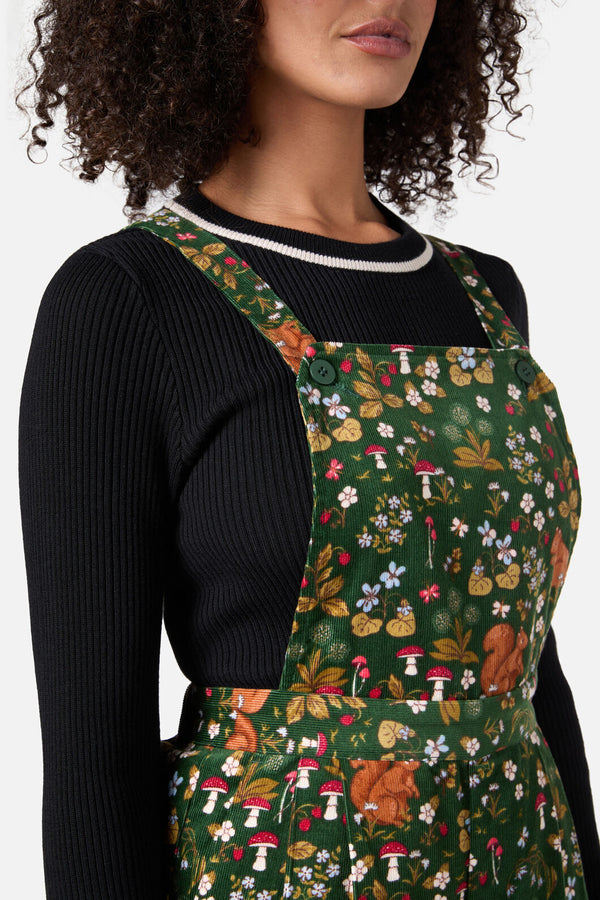 Princess Highway - Squirrel Away Cord Overall - green