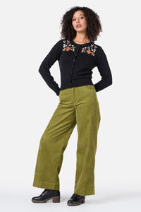 Princess Highway - Squirrel Embroidered Cardigan - black