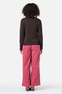 Princess Highway - Squirrel Embroidered Jumper - chocolate