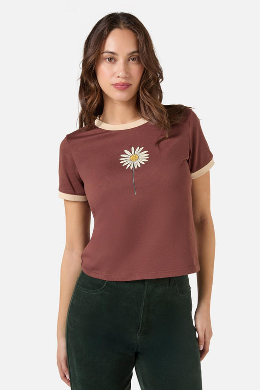 Princess Highway - Viva Flora Tee - chocolate