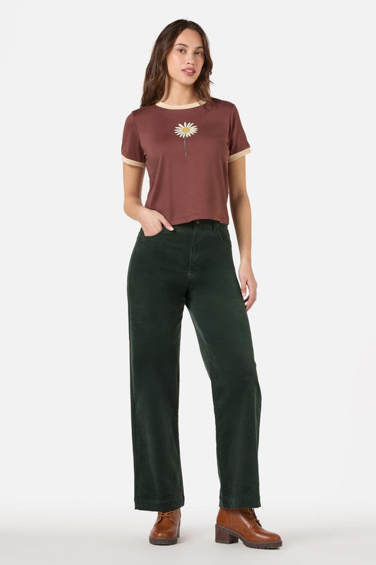 Princess Highway - Viva Flora Tee - chocolate