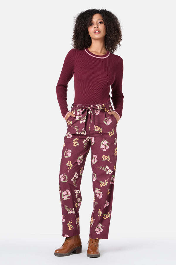 Princess Highway - Elsie Native Pant - chocolate