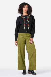 Princess Highway - Opal Embroidered Cardigan - black