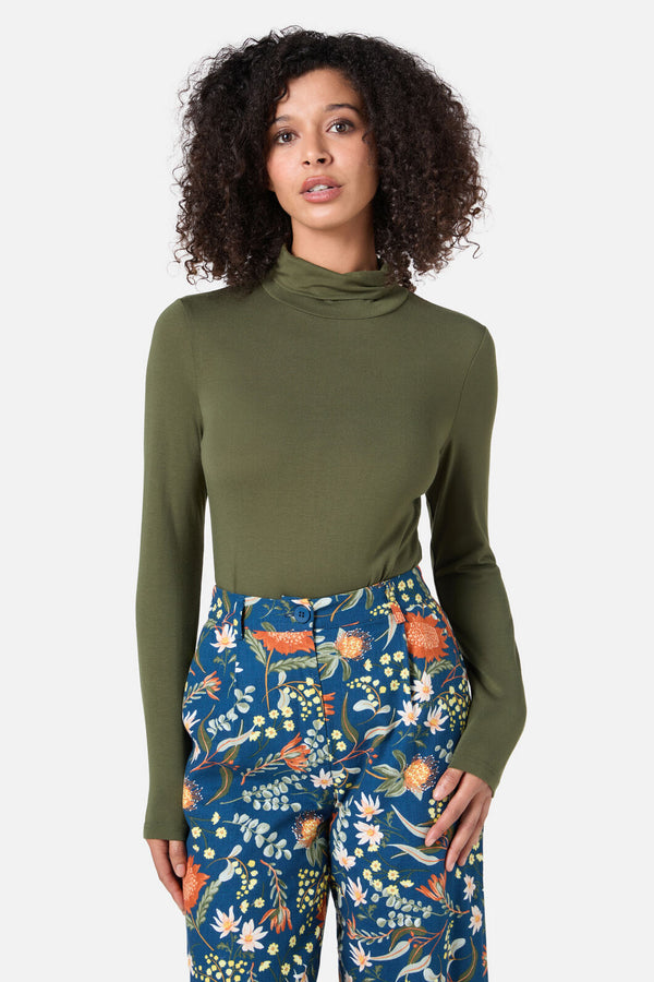 Princess Highway - Jenna Skivvy Top - olive