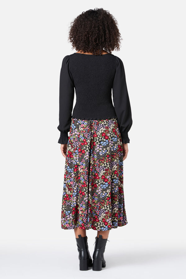 Princess Highway - Ebony Shirred Top - black