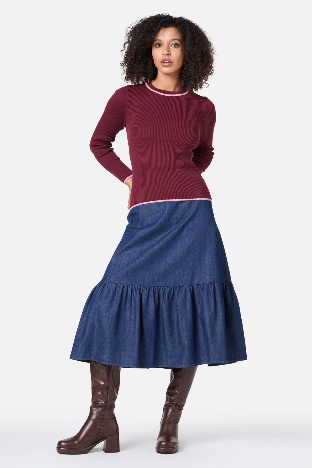 Princess Highway - Kara Denim Midi Skirt - denim