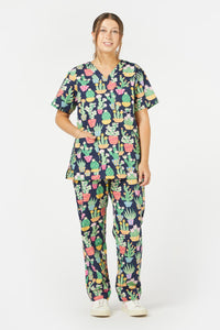 Princess Highway - Cactus Scrub Set - navy