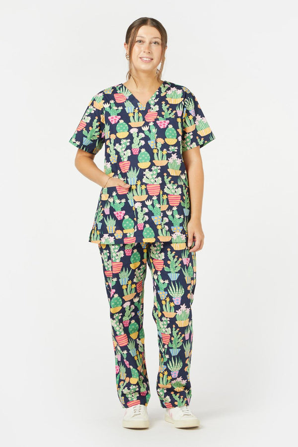 Princess Highway - Cactus Scrub Set - navy