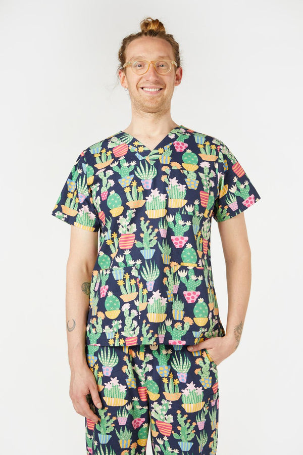 Princess Highway - Cactus Scrub Set - navy