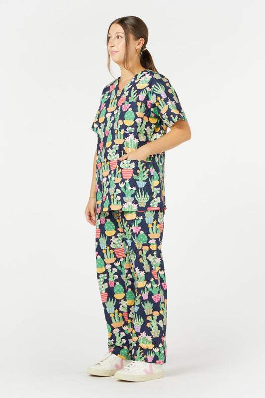 Princess Highway - Cactus Scrub Set - navy