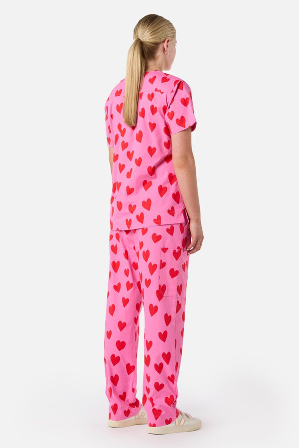 Princess Highway - Love Hearts Scrub Set - pink