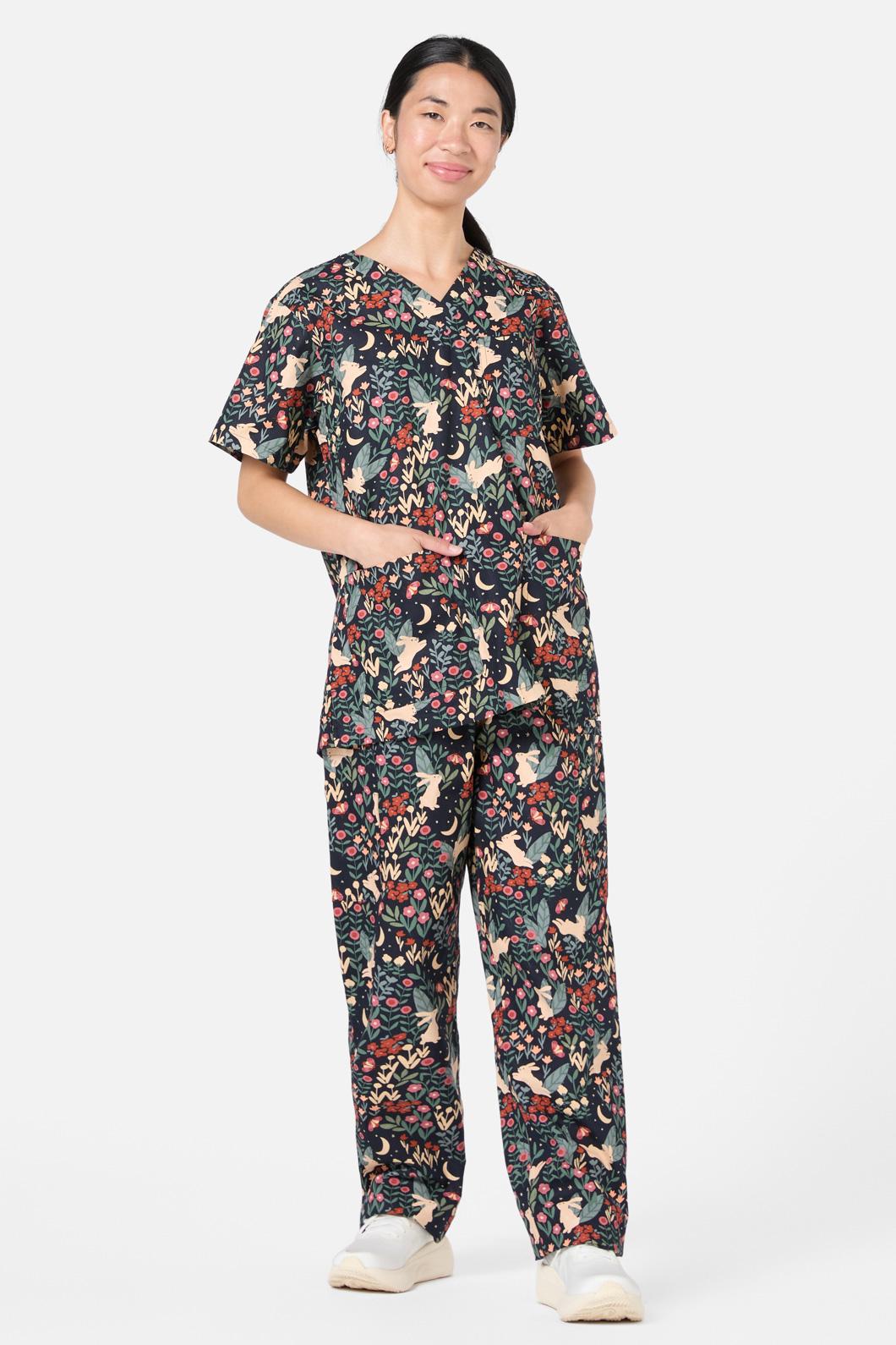 Princess Highway - Belle Bunny Scrub Set - navy
