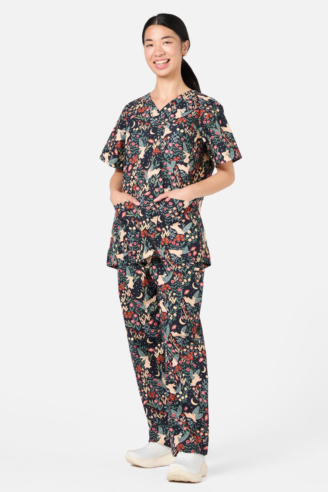 Princess Highway - Belle Bunny Scrub Set - navy