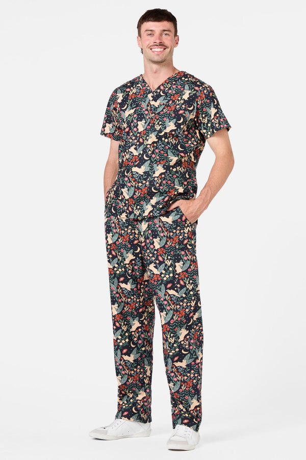 Princess Highway - Belle Bunny Scrub Set - navy