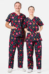 Princess Highway - Pomegranate Scrub Set - navy