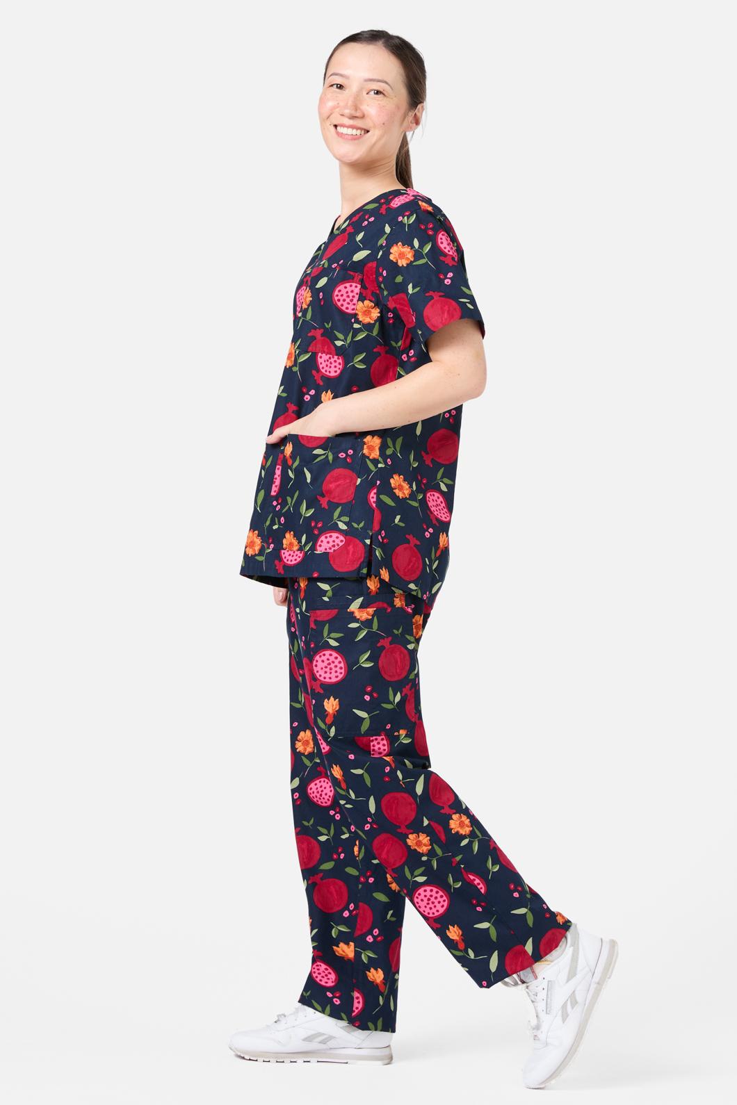 Princess Highway - Pomegranate Scrub Set - navy
