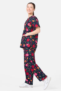 Princess Highway - Pomegranate Scrub Set - navy