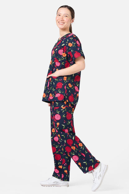 Princess Highway - Pomegranate Scrub Set - navy