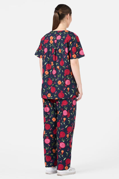 Princess Highway - Pomegranate Scrub Set - navy