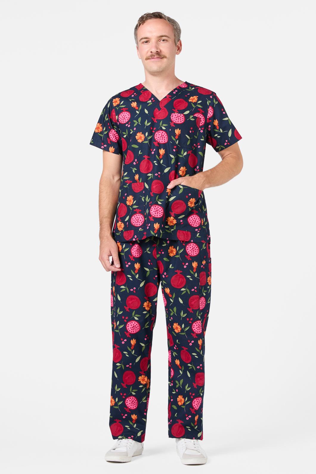 Princess Highway - Pomegranate Scrub Set - navy