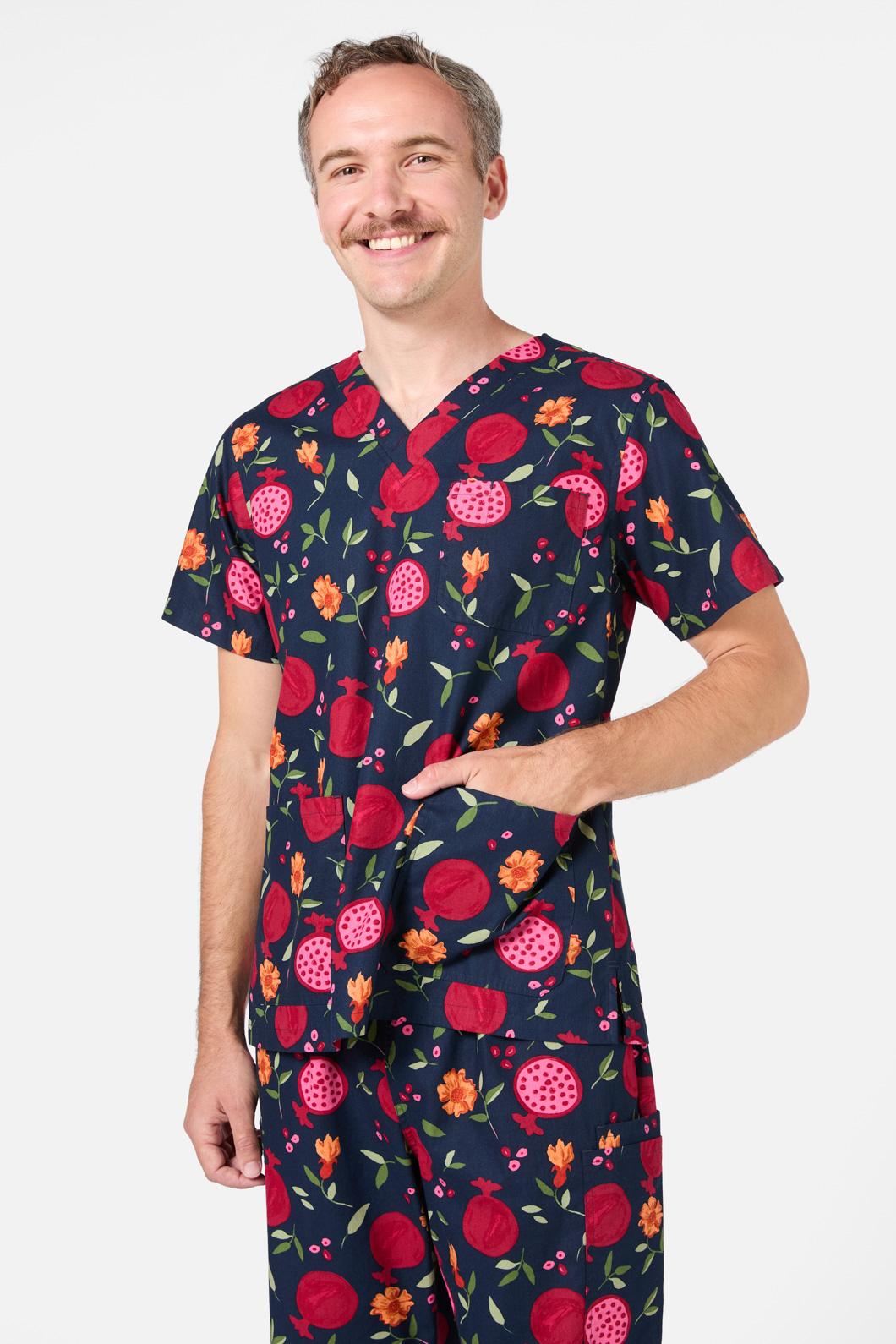 Princess Highway - Pomegranate Scrub Set - navy