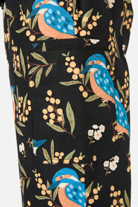 Princess Highway - Kingfisher Scrub Set - black