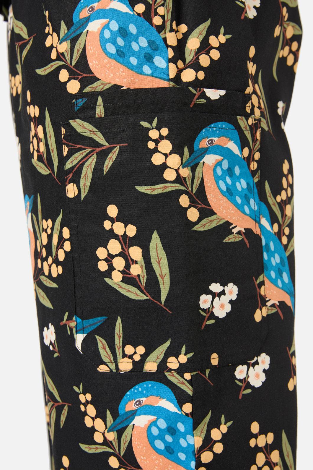 Princess Highway - Kingfisher Scrub Set - black