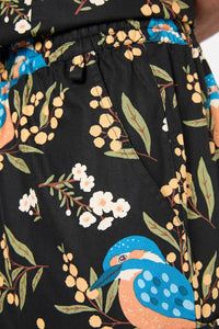 Princess Highway - Kingfisher Scrub Set - black