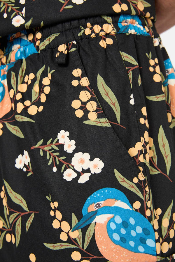Princess Highway - Kingfisher Scrub Set - black