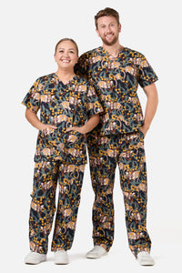 Scrubs With Love - Navy Fairy Possum Scrub Set - navy