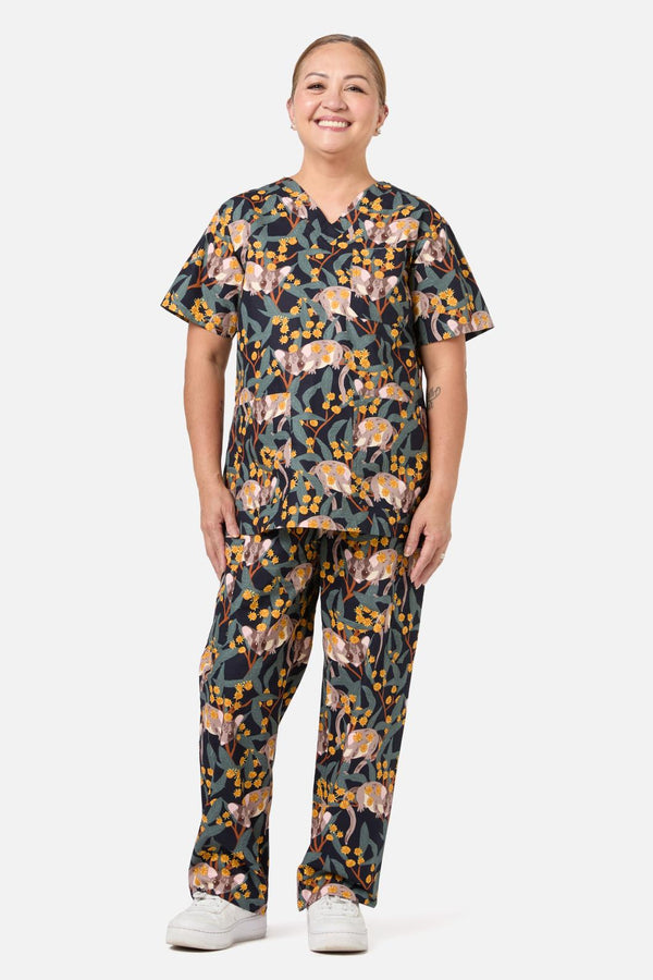 Scrubs With Love - Navy Fairy Possum Scrub Set - navy