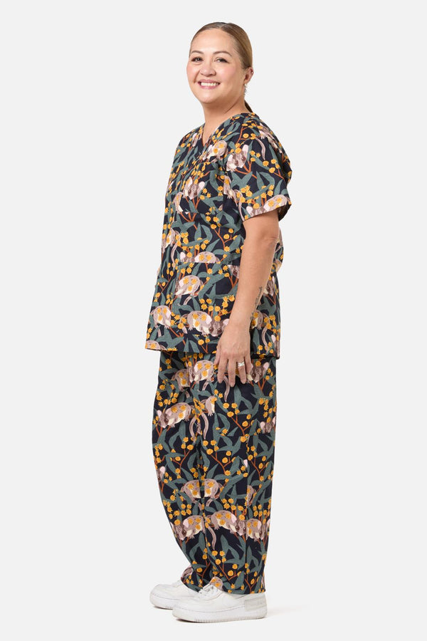 Scrubs With Love - Navy Fairy Possum Scrub Set - navy