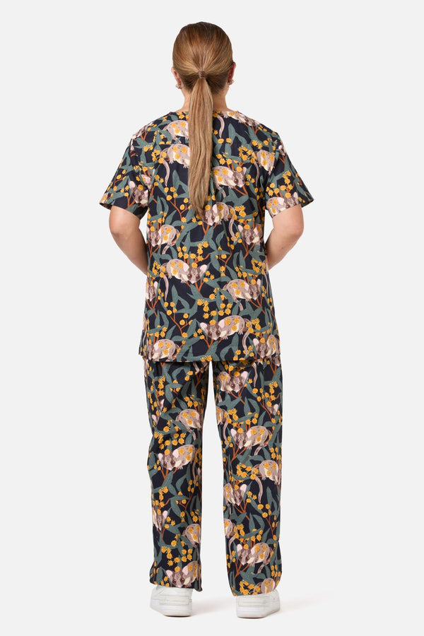 Scrubs With Love - Navy Fairy Possum Scrub Set - navy