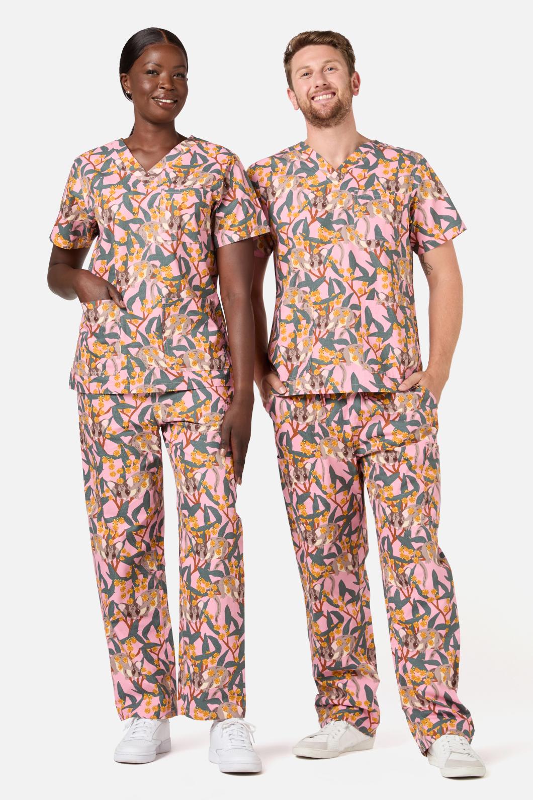 Scrubs With Love - Fairy Possum Scrub Set - pink