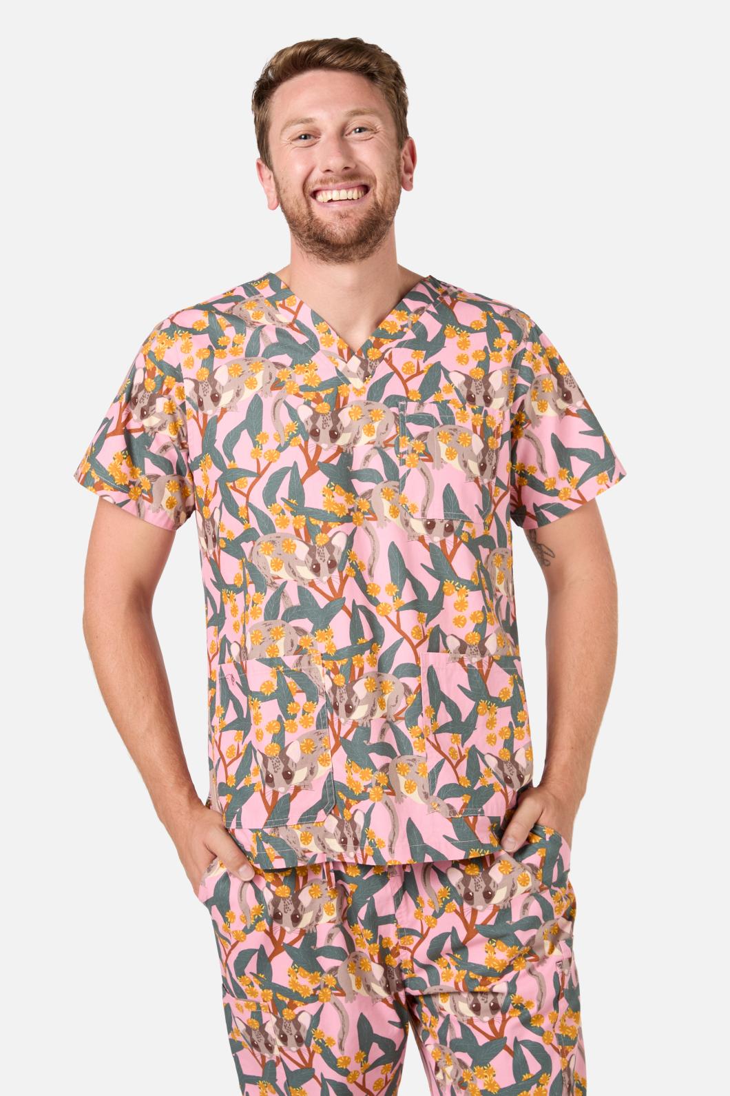 Scrubs With Love - Fairy Possum Scrub Set - pink