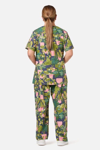 Love Scrubs - Get Planty Scrub Set - navy