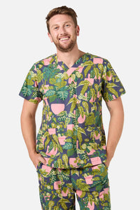 Scrubs With Love - Get Planty Scrub Set - navy