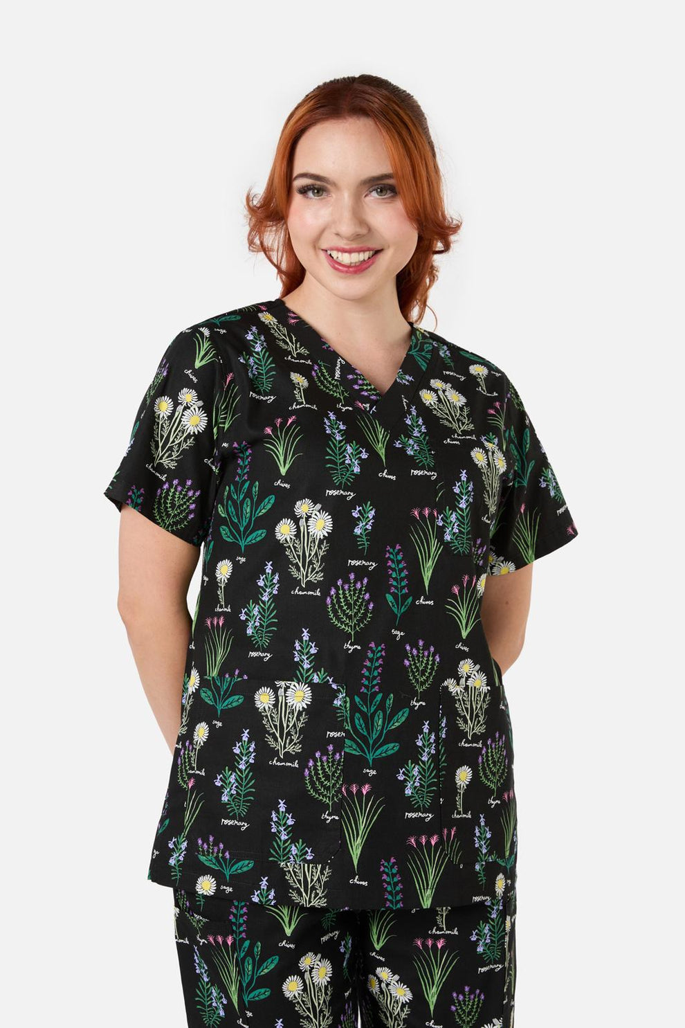 Flower Collage Scrub Set