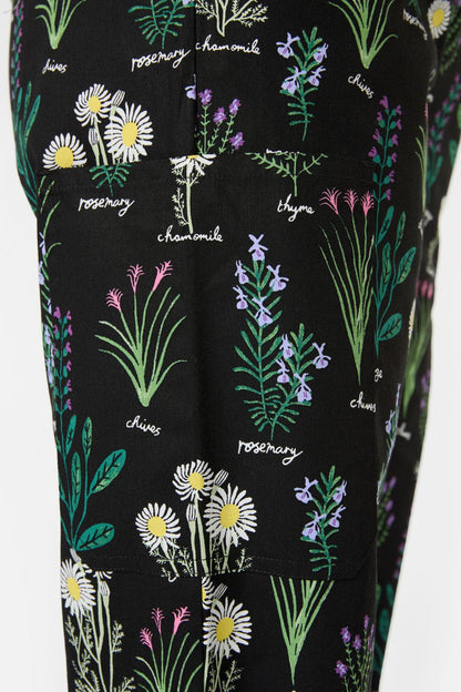 Love Scrubs - Herb Garden Scrub Set - black