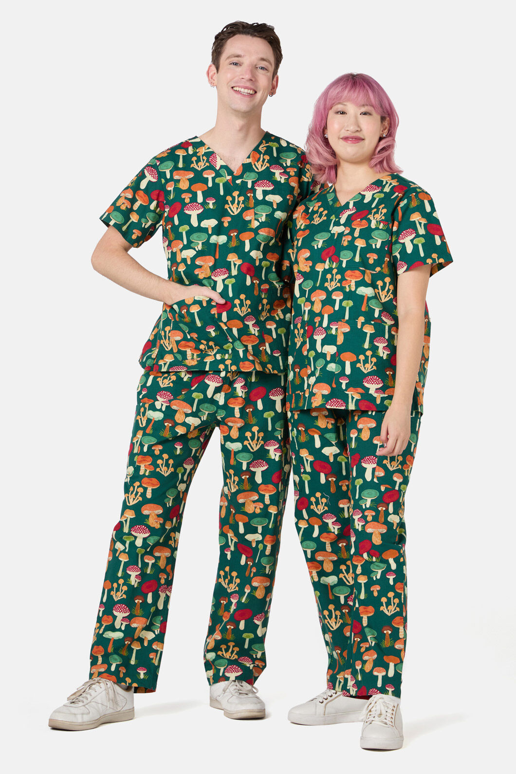 Princess Highway - Mushroom Scrub Set - green