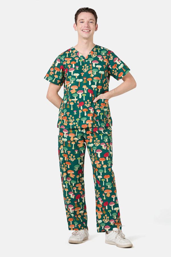 Princess Highway - Mushroom Scrub Set - green