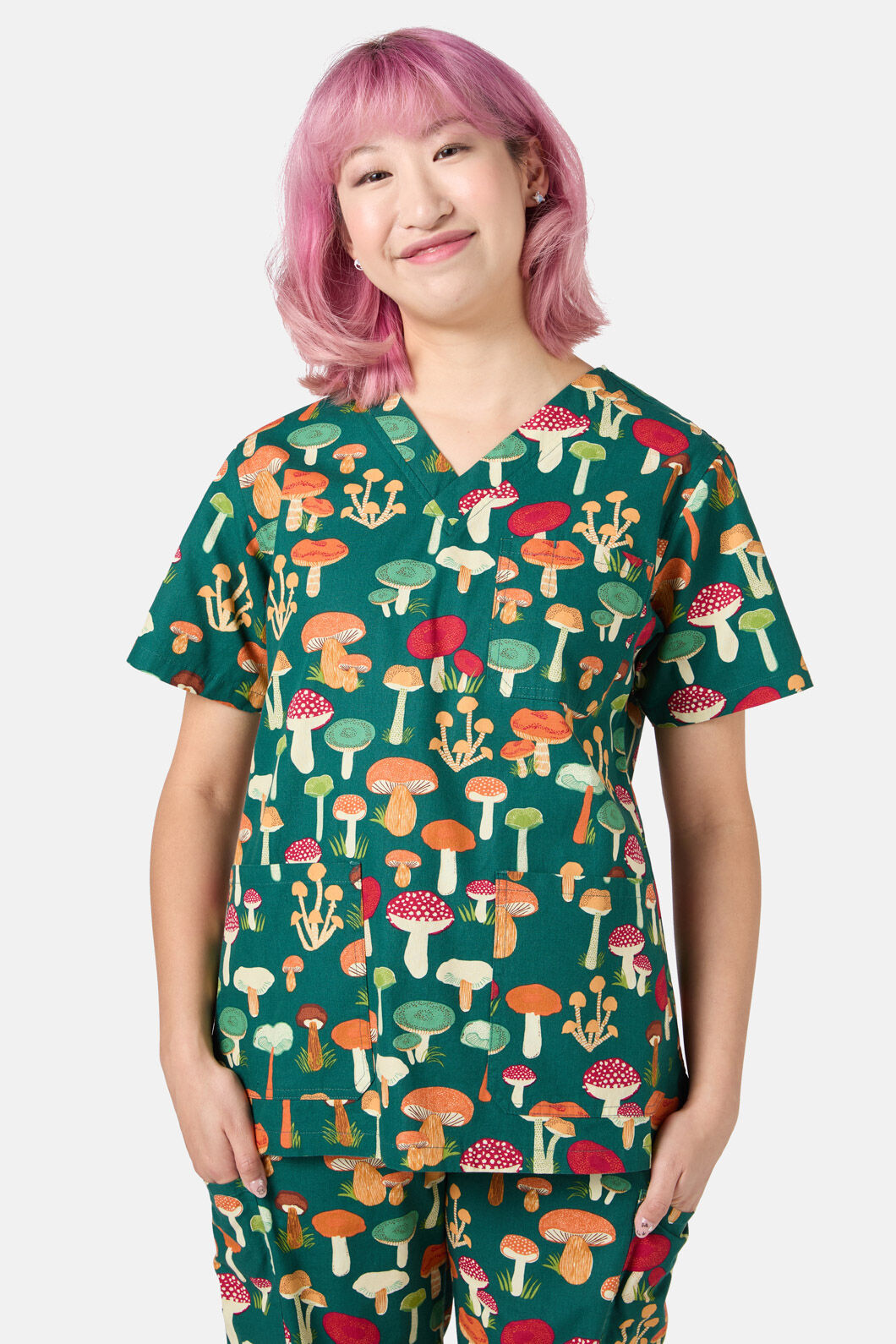 Princess Highway - Mushroom Scrub Set - green