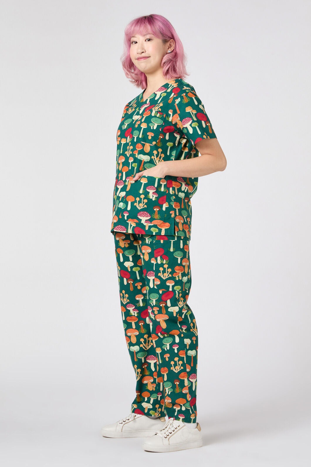 Princess Highway - Mushroom Scrub Set - green