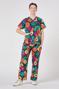 Princess Highway - Bonnie Floral Scrub Set - navy