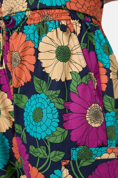 Princess Highway - Bonnie Floral Scrub Set - navy