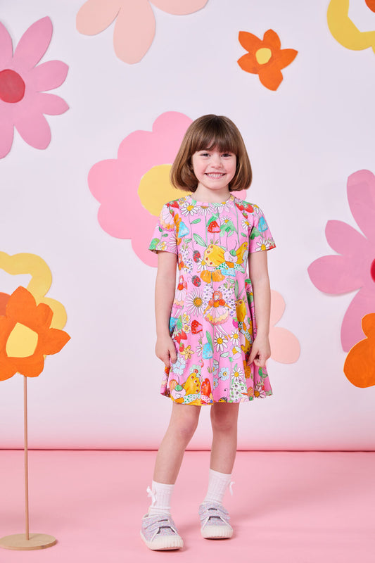 Princess Highway Kids - Fairies Kids Skater Dress - pink