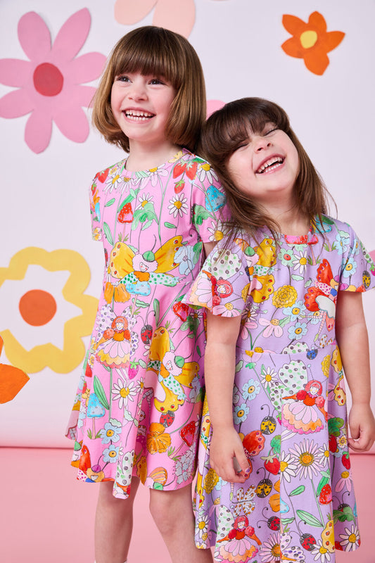Princess Highway Kids - Fairies Kids Skater Dress - pink