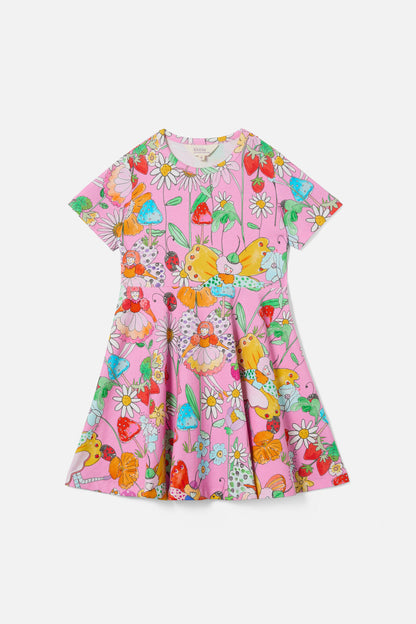 Princess Highway Kids - Fairies Kids Skater Dress - pink